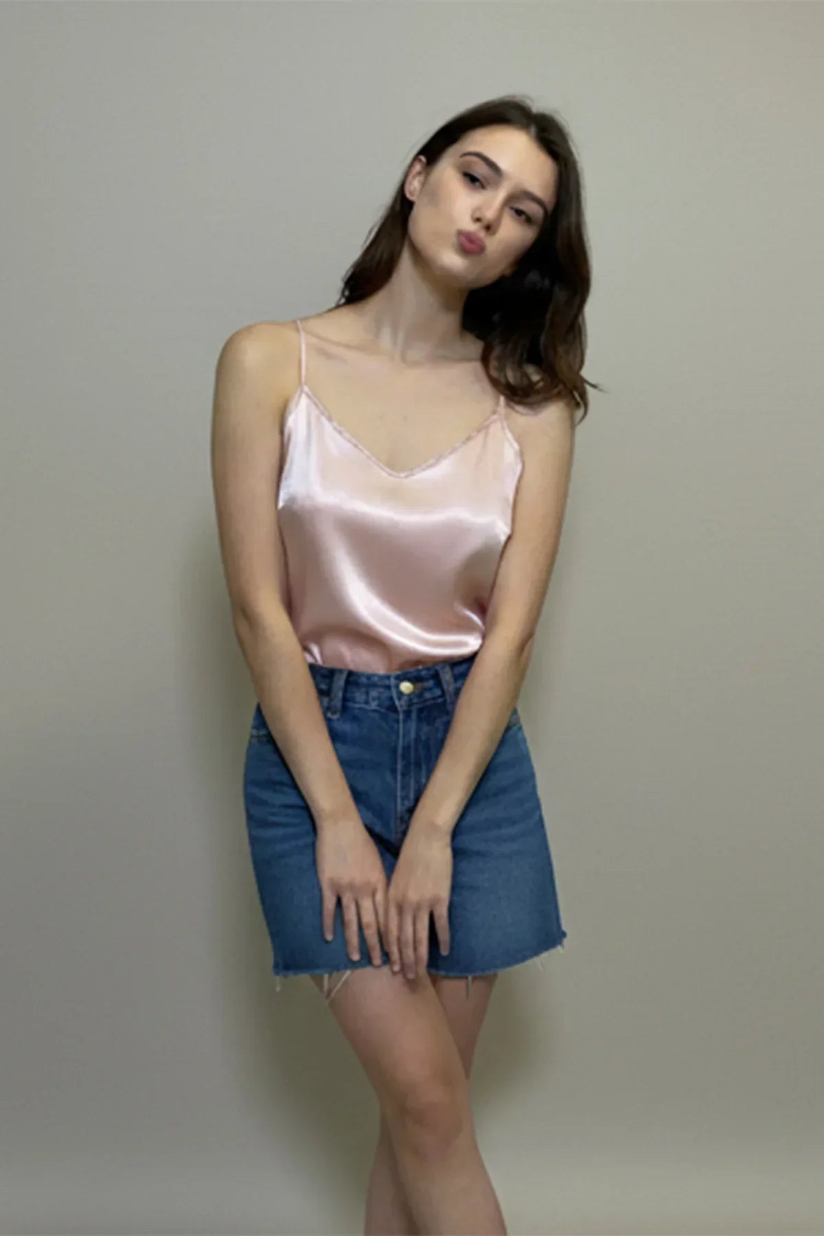 Satin Cami Top For Women