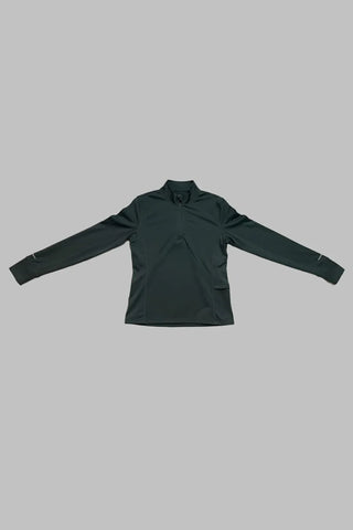 Half-Zip Activewear Top For Women - Verde Menta