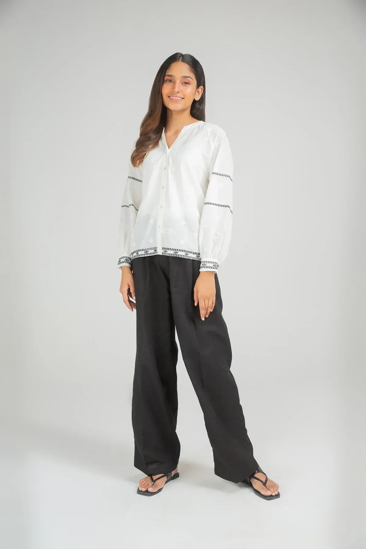 Solid Shirt For Women - White - New Arrival - MEME