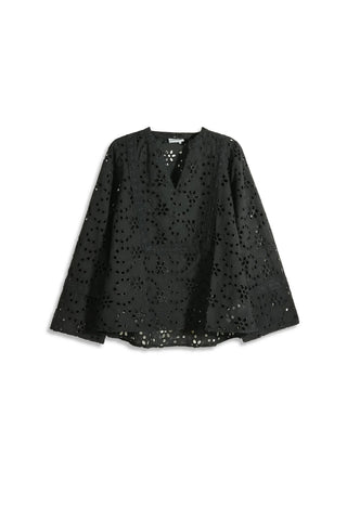 Embroidered Shirt for Women - Black - MEME