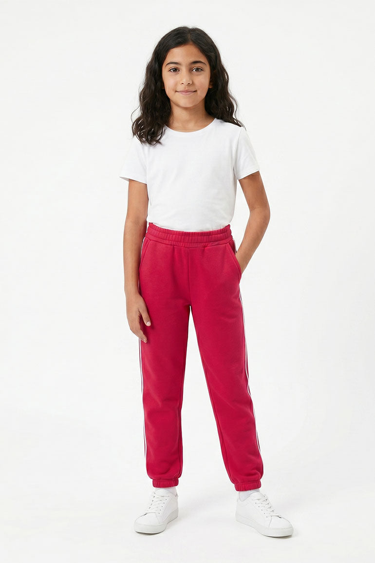 JOGGER TROUSERS WITH PIPING DETAIL FOR GIRLS
