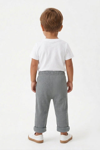 Waffle Knit Trousers For Baby Boy