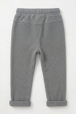 Waffle Knit Trousers For Baby Boy