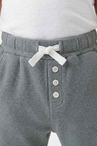Waffle Knit Trousers For Baby Boy