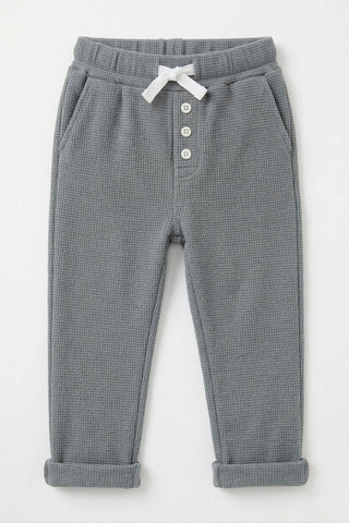 Waffle Knit Trousers For Baby Boy