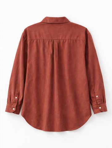 Button Down Shirt With Pocket For Women