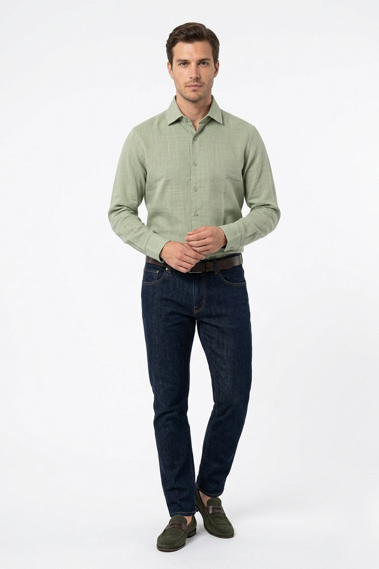 Textured Button Down Shirt For Men