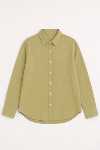 BUTTON DOWN SHIRT WITH POCKET FOR WOMEN