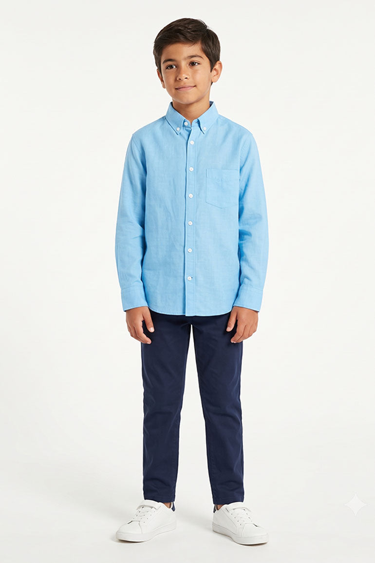 Button-Down Long-Sleeve Shirt for Boys