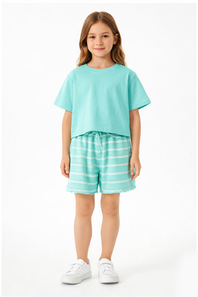 Striped Co-Ord Set For Girl