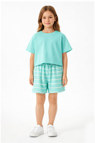 Striped Co-Ord Set For Girl