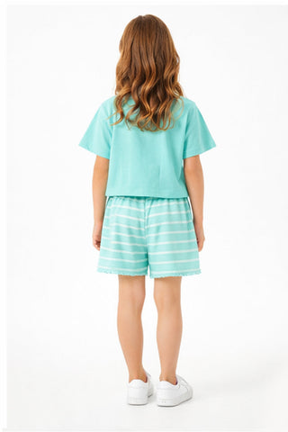 Striped Co-Ord Set For Girl