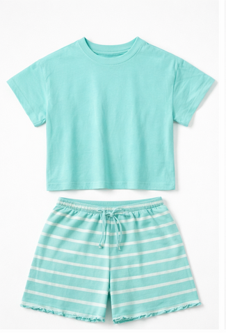 Striped Co-Ord Set For Girl