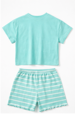 Striped Co-Ord Set For Girl