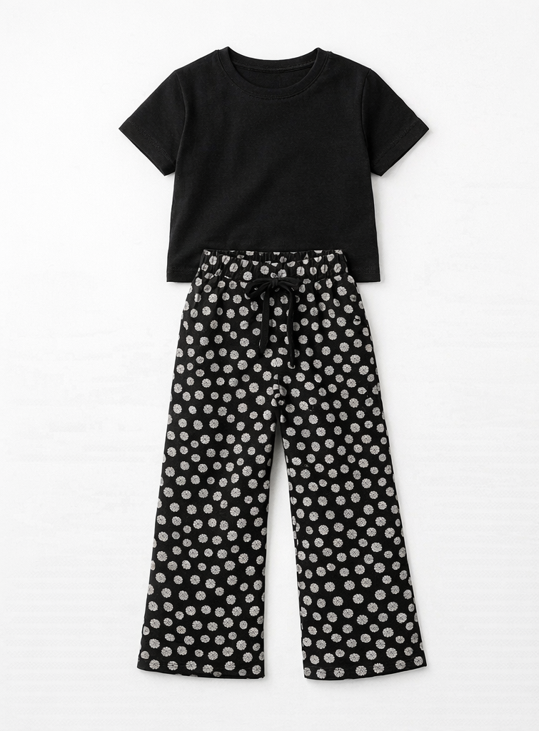 Printed Pj Set For Girl