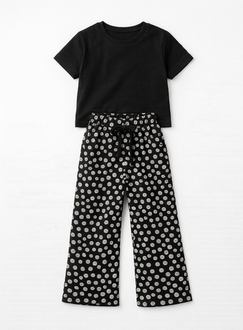 Printed Pj Set For Girl