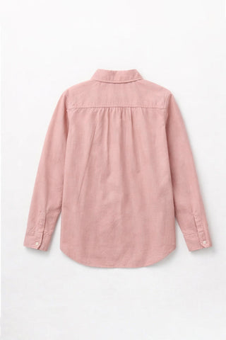 Button Down Shirt With Pocket For Girl