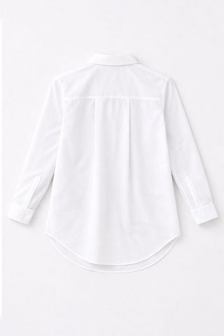 Button Down Shirt With Pocket For Girl