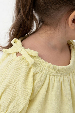 Puff Sleeves Dress For Baby Girl