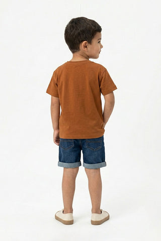 POCKET DETAIL T-SHIRT FOR BABY BOYS