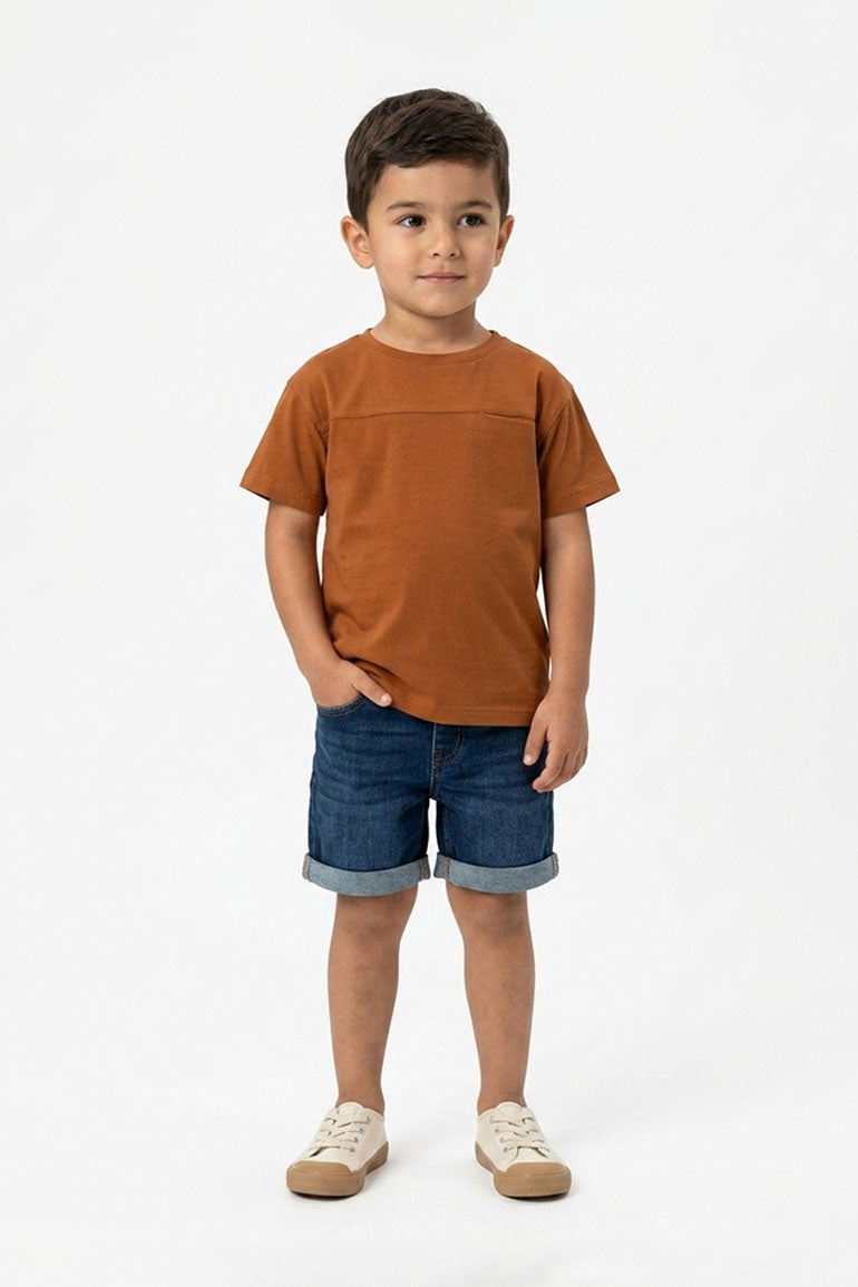 POCKET DETAIL T-SHIRT FOR BABY BOYS
