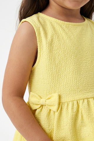 Bow Peplum Top and Ruffle Shorts Set for Baby Girls