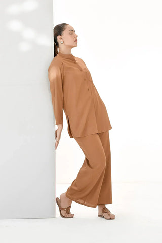 CO ORD Set for Women - Pale Copper - MEME