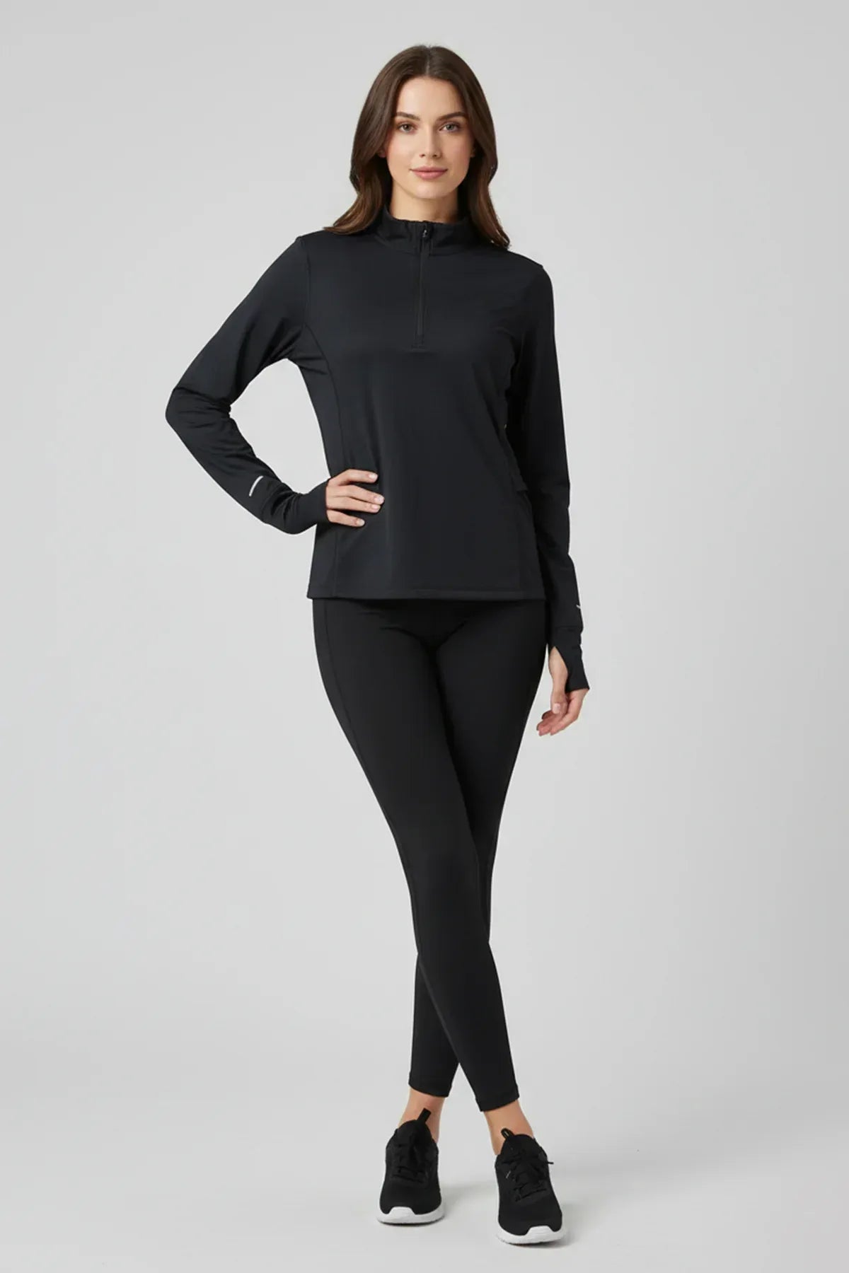 Half-Zip Activewear Top For Women