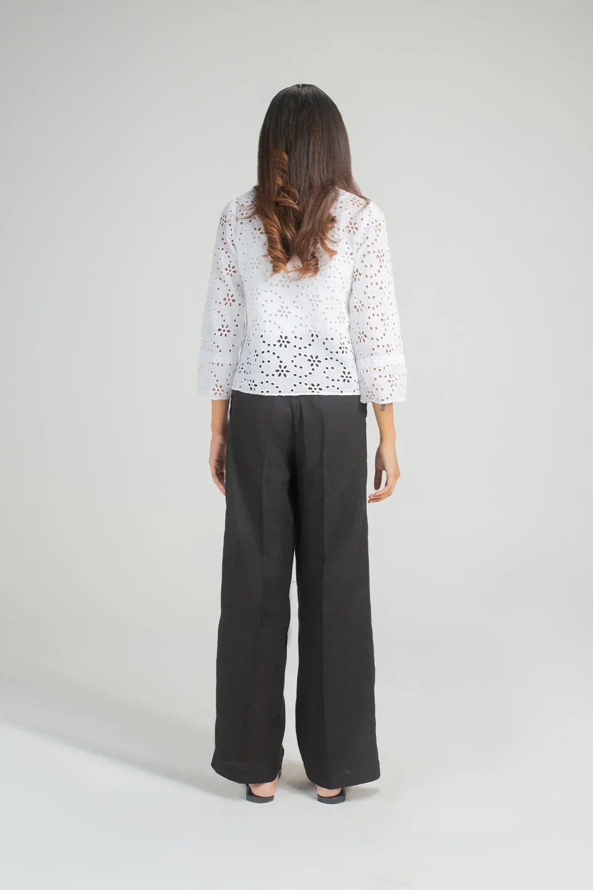 Embroidered Shirt For Women - White - New Arrival - MEME