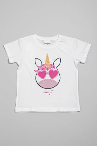 Emoji Printed T-Shirt For Baby Girl