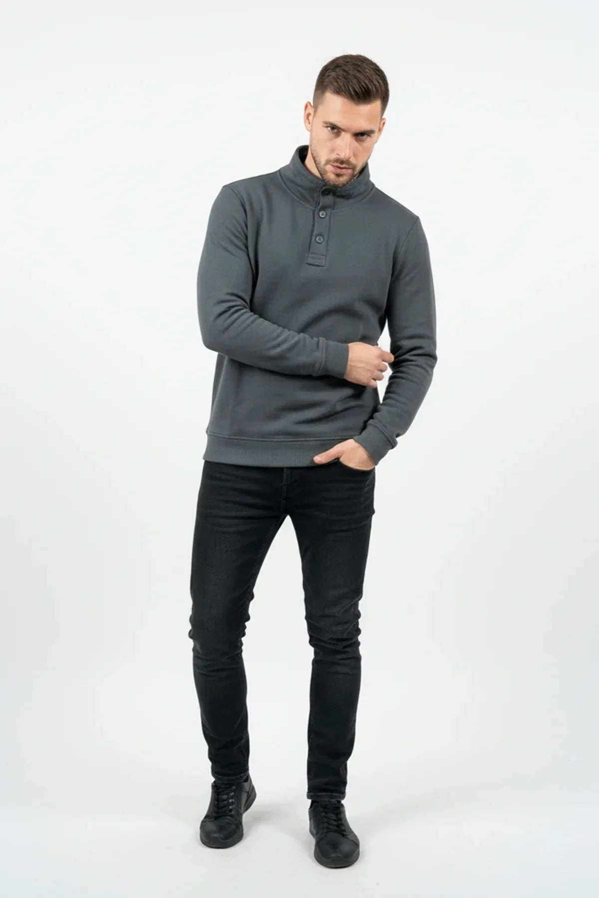 High-Neck Sweatshirt For Men