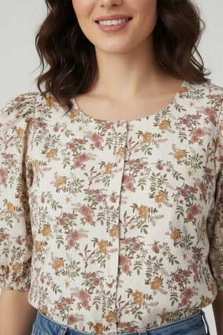 Floral Print Top For Women