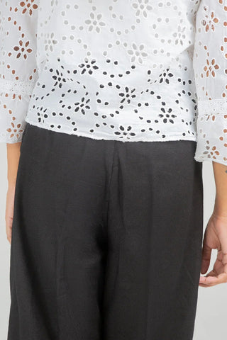 Embroidered Shirt For Women - White - New Arrival - MEME