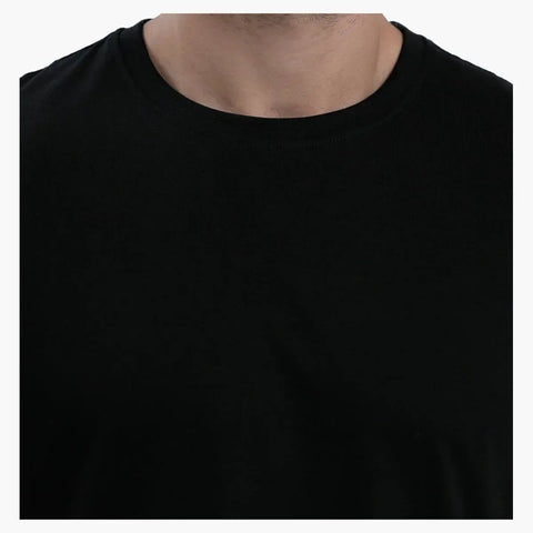 Solid T-Shirt For Men - Black