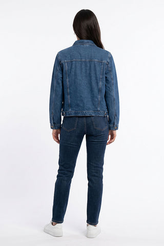 Denim Jacket For Women - Mid Blue