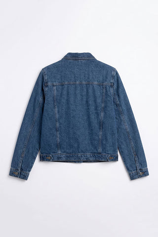Denim Jacket For Women - Mid Blue