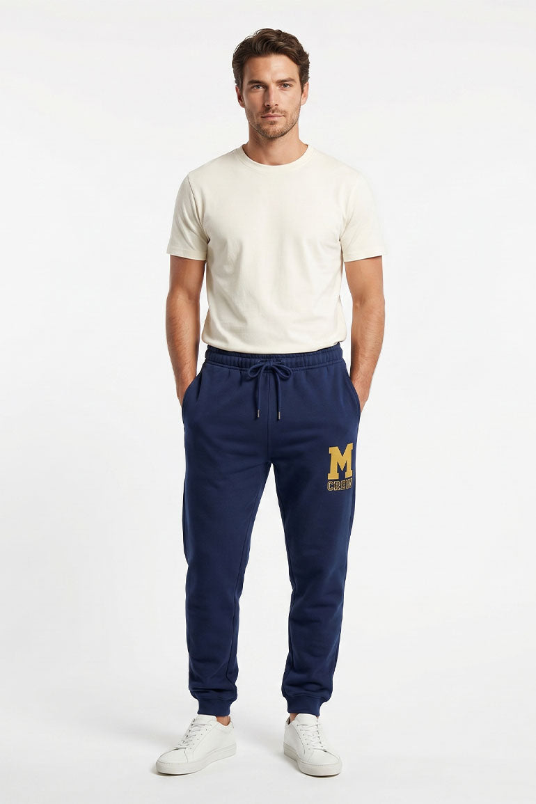 EMBROIDERED JOGGER TROUSERS FOR MEN