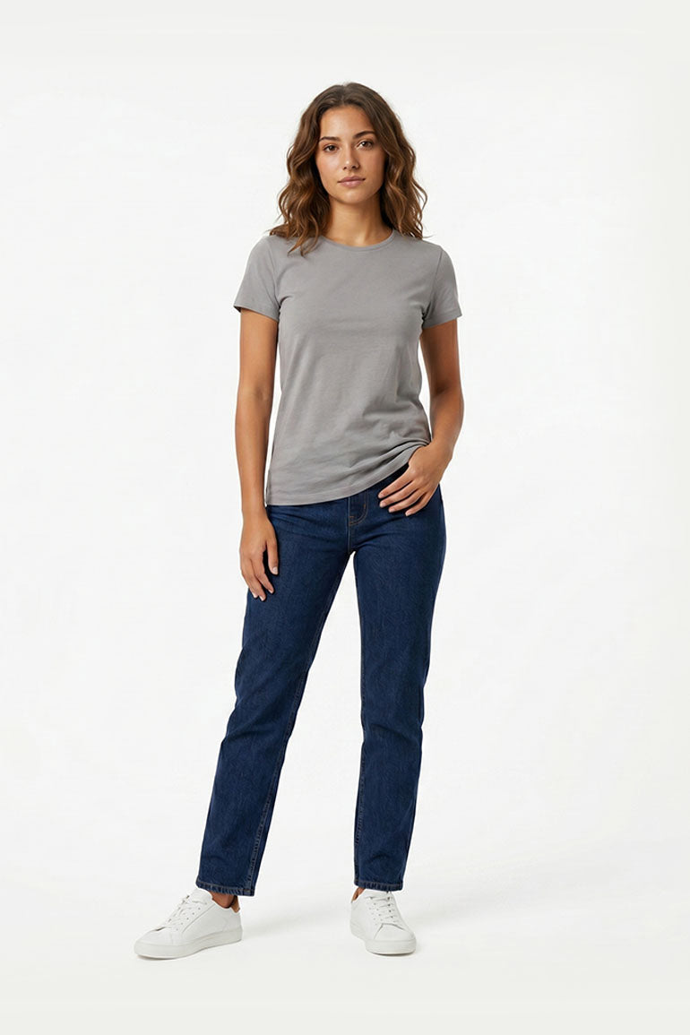 BASIC CREW NECK T-SHIRT FOR WOMEN