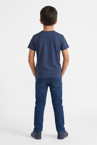 Solid Crew Neck T-Shirt For Boy