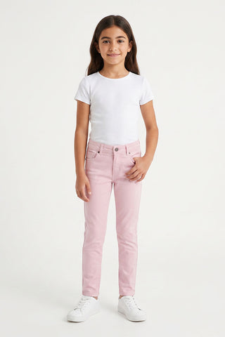Slim Fit Cotton Pant For Girl