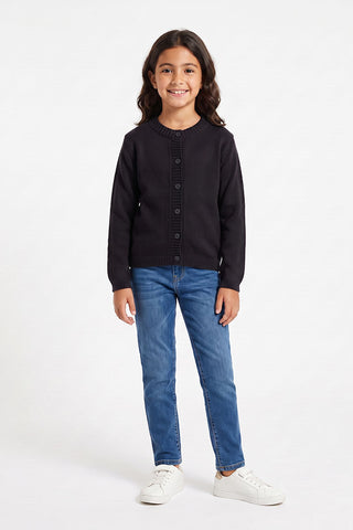 Solid Cardigan For Girl