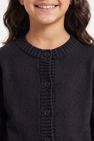 Solid Cardigan For Girl
