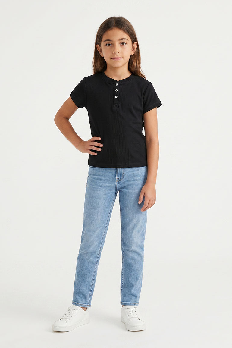 Solid T-Shirt For Girl