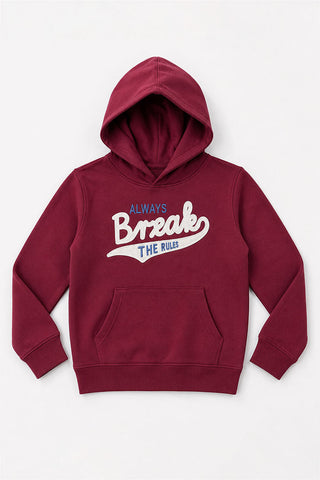 SLOGAN PULLOVER HOODIE FOR BOYS