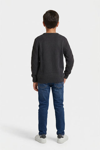 Diamond Knit pattern Sweater for Boys