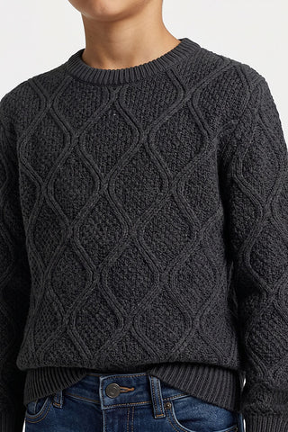 Diamond Knit pattern Sweater for Boys