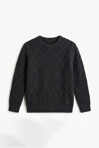 Diamond Knit pattern Sweater for Boys