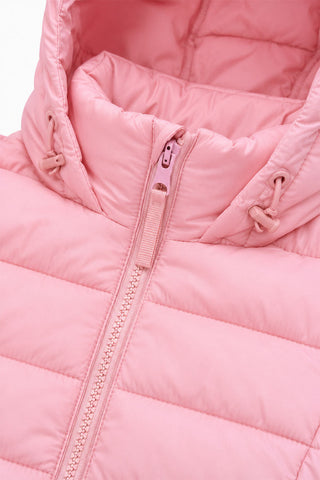 HOODED QUILTED PUFFER JACKET FOR GIRLS