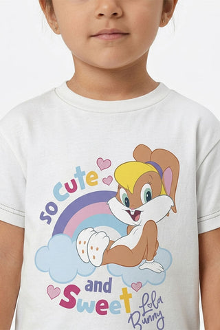 CHARACTER GRAPHIC T-SHIRT FOR BABY GIRLS