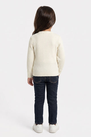 Ribbed Knit Cardigan for Baby Girls